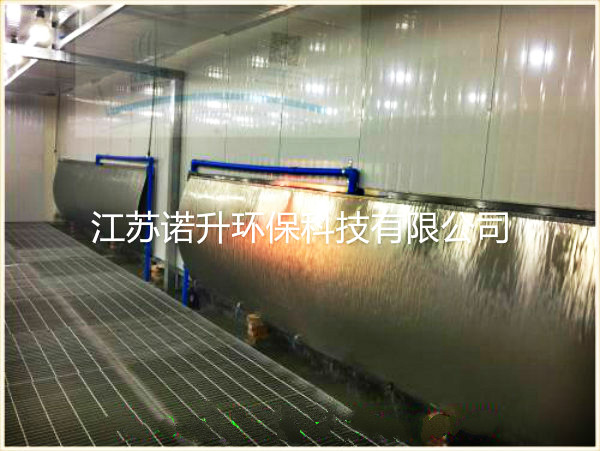 噴漆室的供風、排風方式等配套裝置。